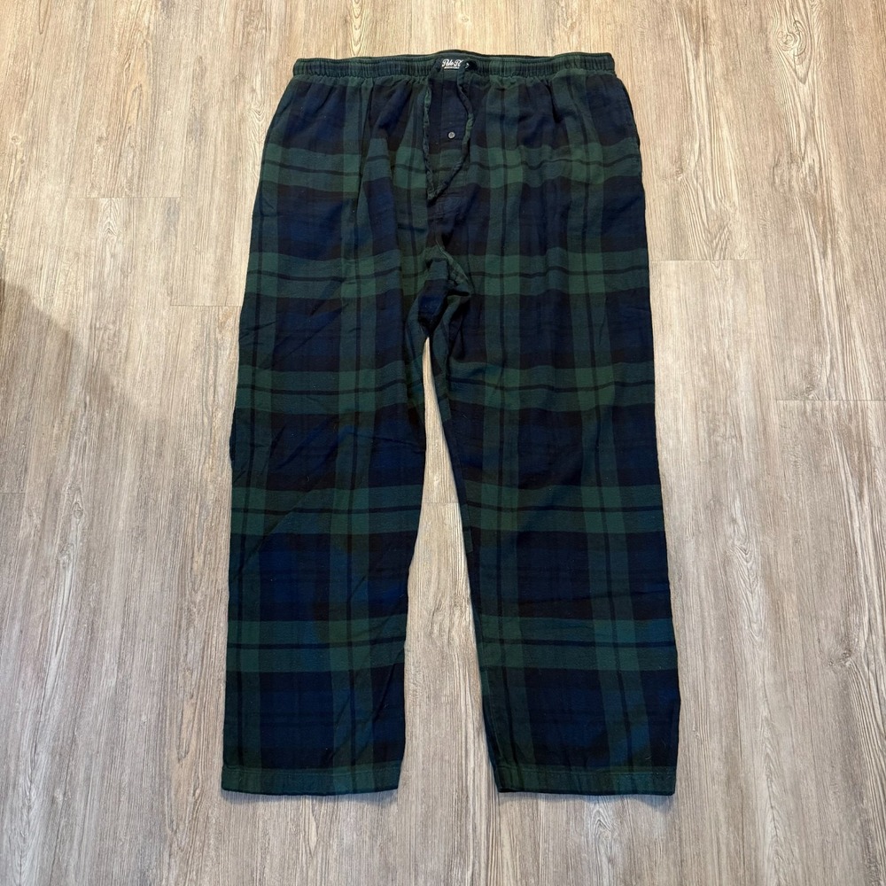 Polo Ralph Lauren Mens 2XT Green Flannel Lounge Sleep Pants